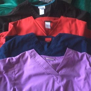 Bundle of 4 scrub tops